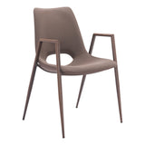 Desi Dining Chair, Walnut Base by Zuo