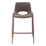 Desi Counter Stool, Brown, Set of 2-Furniture-High Fashion Home