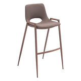 Desi Bar Stool, Walnut by Zuo