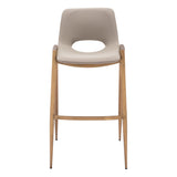 Desi Bar Stool, Beige/Gold, Set of 2-Furniture-High Fashion Home