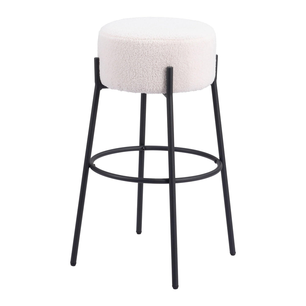 Blanche Bar Stool, Ivory, Set of 2-Furniture-High Fashion Home