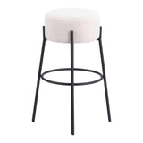 Blanche Bar Stool, Ivory, Set of 2-Furniture-High Fashion Home