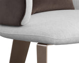 Garry Lounge Chair, San Remo Winter Cloud/Meg Ash-Furniture - Chairs-High Fashion Home