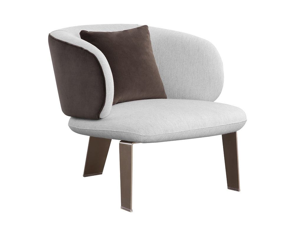Garry Lounge Chair, San Remo Winter Cloud/Meg Ash-Furniture - Chairs-High Fashion Home