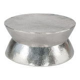 Madryn Coffee Table, Silver-Furniture - Accent Tables-High Fashion Home