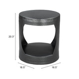 Nuuk Side Table, Black-Furniture - Accent Tables-High Fashion Home