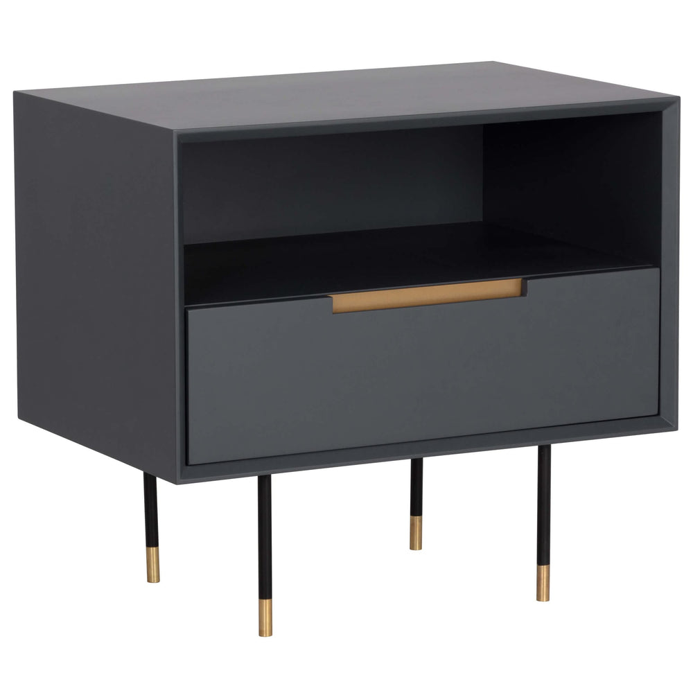 Danbury Nightstand, Slate Navy-Furniture - Bedroom-High Fashion Home