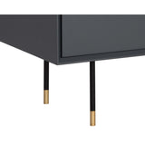 Danbury Nightstand, Slate Navy-Furniture - Bedroom-High Fashion Home