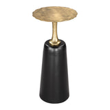 Chenai Drink Table, Black-Furniture - Accent Tables-High Fashion Home