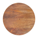 Kollam Side Table, Walnut-Furniture - Accent Tables-High Fashion Home