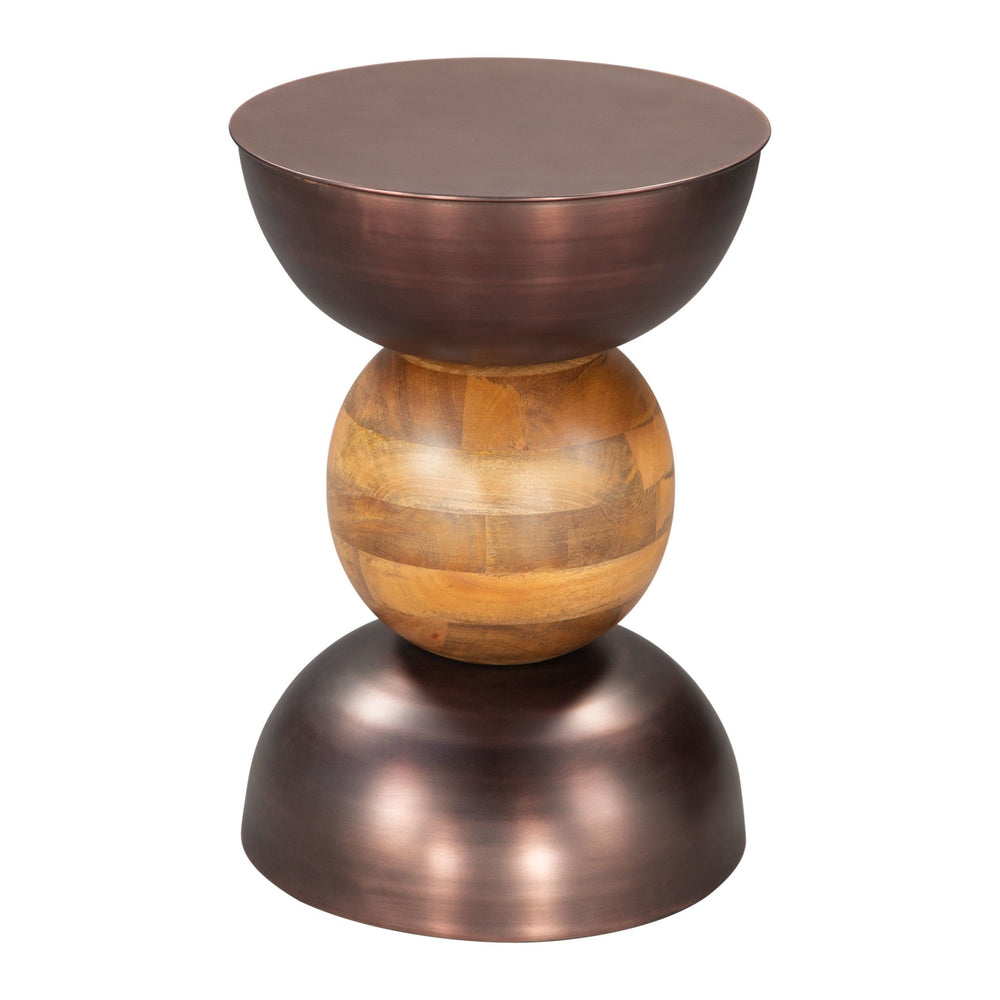 Tripoli Side Table, Bronze-Furniture - Accent Tables-High Fashion Home