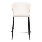 Linz Counter Stoo, Cream, Set of 2-Furniture-High Fashion Home