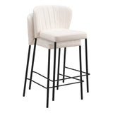 Linz Counter Stoo, Cream, Set of 2-Furniture-High Fashion Home