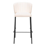 Linz Barstool, Cream, Set of 2-Furniture-High Fashion Home