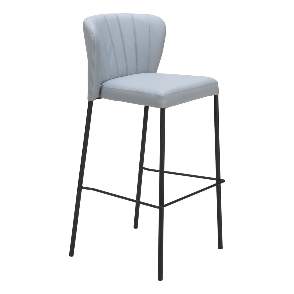 Linz Barstool, Gray, Set of 2-Furniture-High Fashion Home