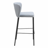 Linz Barstool, Gray, Set of 2-Furniture-High Fashion Home