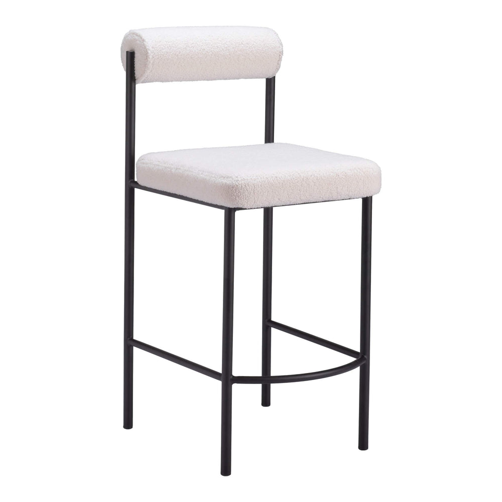 Livorno Counter Stool, Ivory, Set of 2-Furniture-High Fashion Home