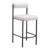 Livorno Counter Stool, Ivory, Set of 2-Furniture-High Fashion Home