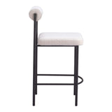 Livorno Counter Stool, Ivory, Set of 2-Furniture-High Fashion Home