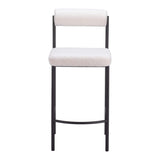 Livorno Counter Stool, Ivory, Set of 2-Furniture-High Fashion Home