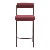 Livorno Counter Stool, Red, Set of 2-Furniture-High Fashion Home