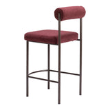 Livorno Counter Stool, Red, Set of 2-Furniture-High Fashion Home