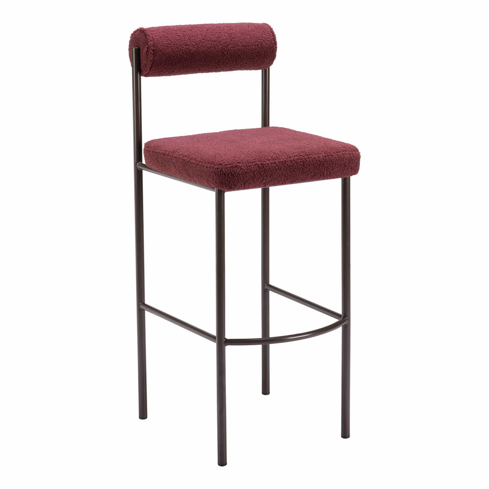 Livorno Barstool, Red, Set of 2-Furniture-High Fashion Home
