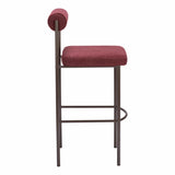 Livorno Barstool, Red, Set of 2-Furniture-High Fashion Home