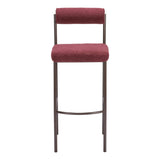 Livorno Barstool, Red, Set of 2-Furniture-High Fashion Home