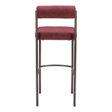 Livorno Barstool, Red, Set of 2-Furniture-High Fashion Home