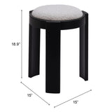 Banjul Ottoman, Misty Gray-Furniture-High Fashion Home