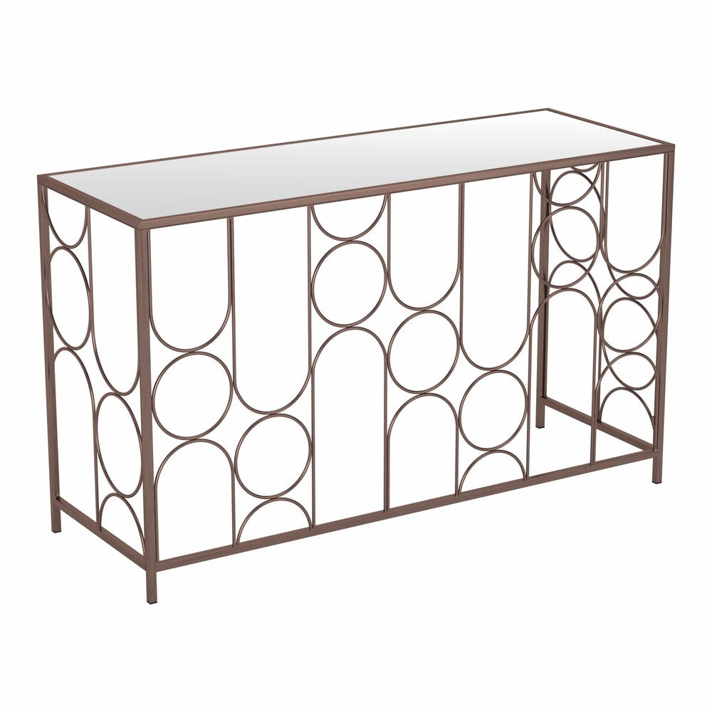 Convale Console Table, Bronze-Furniture - Accent Tables-High Fashion Home