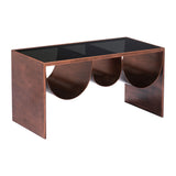Aveiro Coffee Table, Copper-Furniture - Accent Tables-High Fashion Home