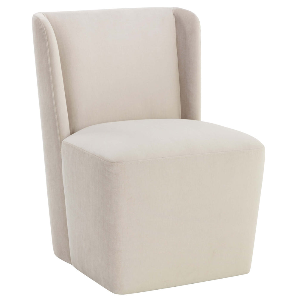 Amita Wheeled Dining Chair, Piccolo Prosecco, Set of 2