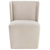 Amita Wheeled Dining Chair, Piccolo Prosecco, Set of 2