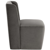 Amita Wheeled Dining Chair, Piccolo Pebble, Set of 2