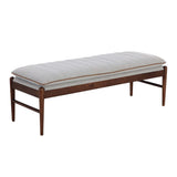 Lance Bench, Auburn Brown-Furniture - Benches-High Fashion Home