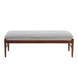 Lance Bench, Auburn Brown-Furniture - Benches-High Fashion Home