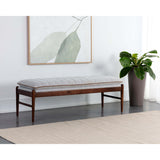 Lance Bench, Auburn Brown-Furniture - Benches-High Fashion Home