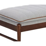 Lance Bench, Auburn Brown-Furniture - Benches-High Fashion Home