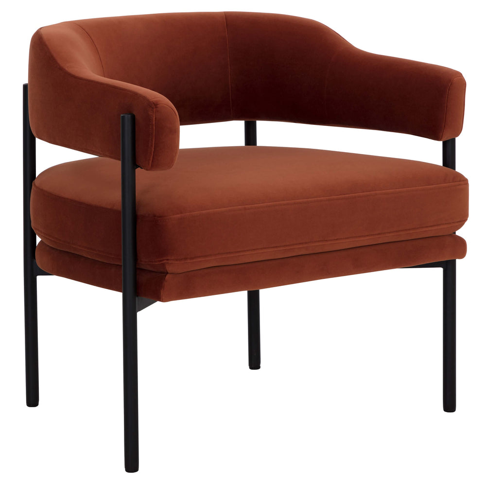 Lola Chair, Meg Rust-Furniture - Chairs-High Fashion Home