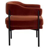 Lola Chair, Meg Rust-Furniture - Chairs-High Fashion Home