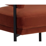 Lola Chair, Meg Rust-Furniture - Chairs-High Fashion Home