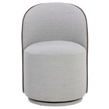 Cavoli Swivel Dining Chair, Mina Light Grey/Meg Ash, Set of 2
