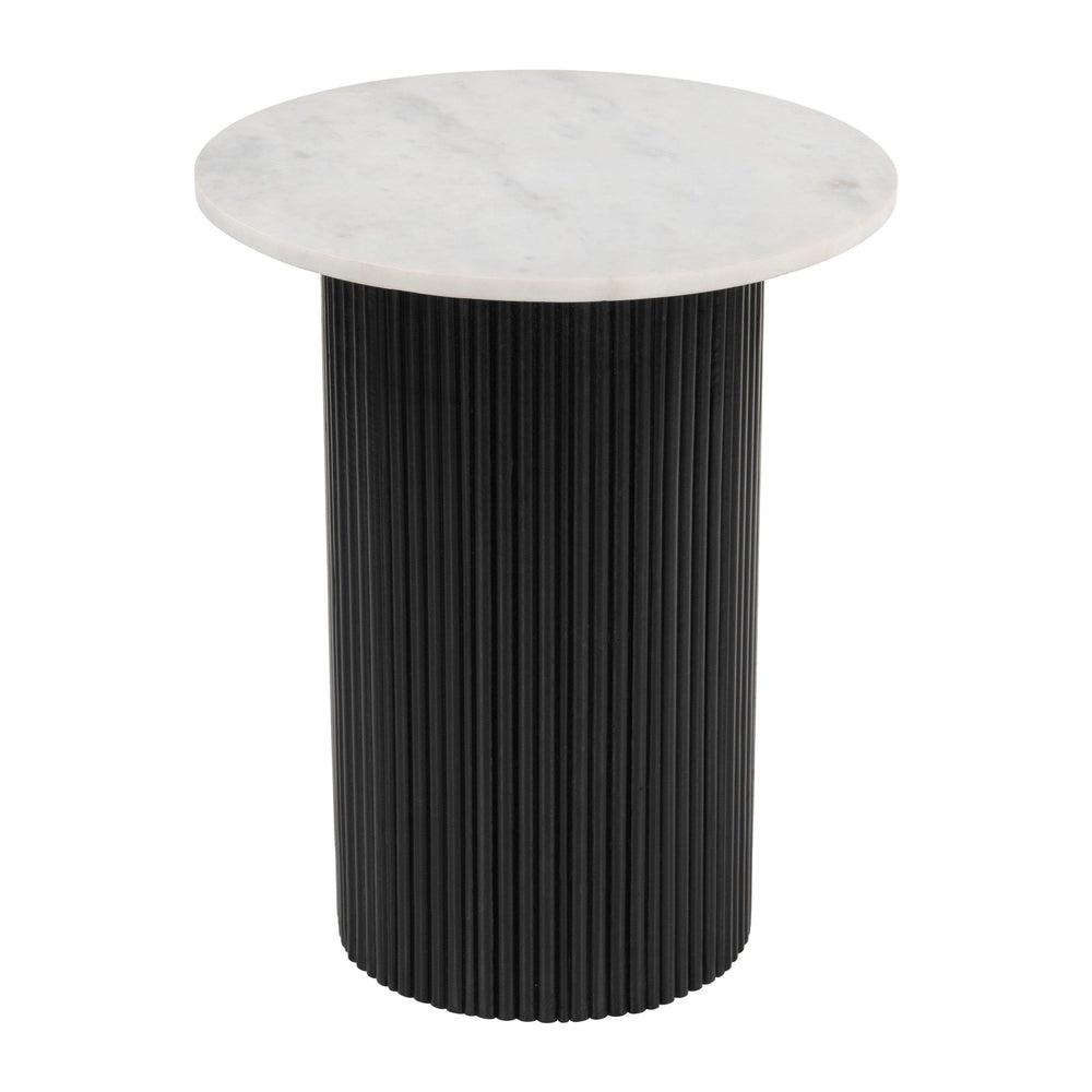 Izola Side Table, White-Furniture - Accent Tables-High Fashion Home