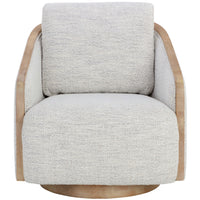 Tasia Swivel Chair, Merino Cotton