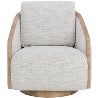 Tasia Swivel Chair, Merino Cotton