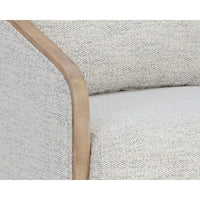 Tasia Swivel Chair, Merino Cotton