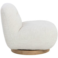 Franze Swivel Chair, Merino Pearl-Furniture - Chairs-High Fashion Home