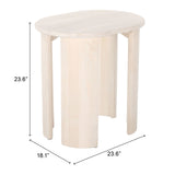 Risan Side Table, Natural-Furniture - Accent Tables-High Fashion Home